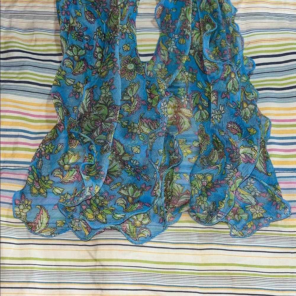 Chaps‎ Multicolor Floral Sheer Scarf